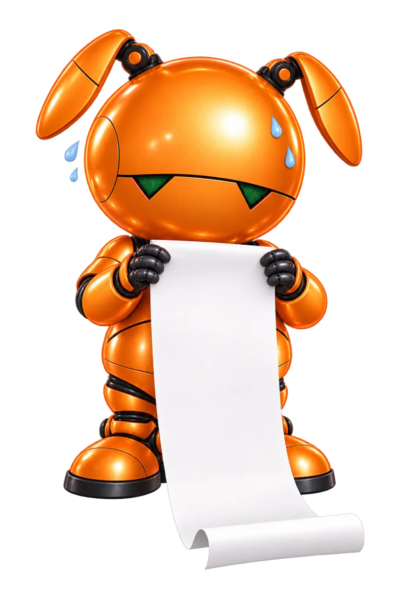Marvin tiene in mano un foglio lunghissimo e suda